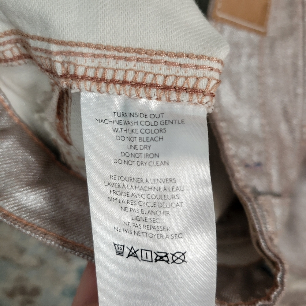 We the Free Lap of Luxury Low Rise Barrel Horseshoe Cargo Coated Pants 26 - Picture 14 of 14